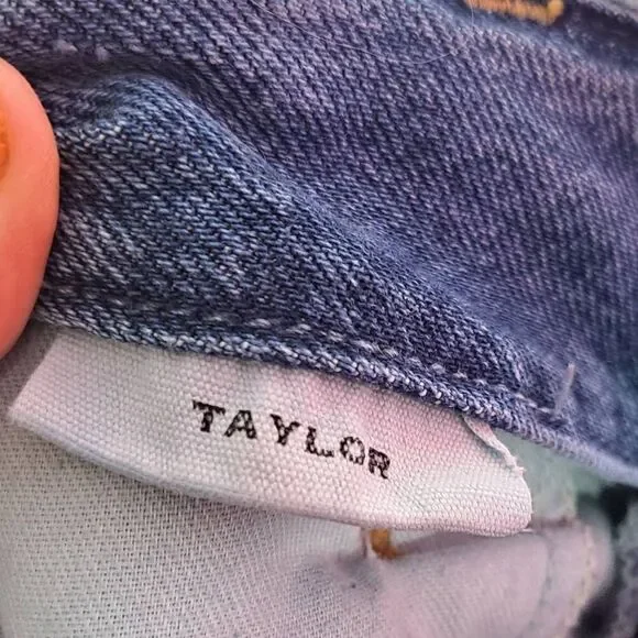 SLVRLAKE Women's Taylor High Rise Wide Leg Jean Sweet Memory Wash size 27 PETITE